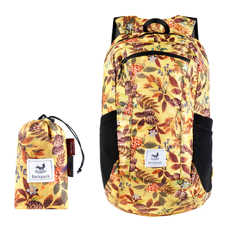Packable Daypack Foldable - กระเป๋าเป้สะพายหลังที่มีน้ำหนักเบาและพับเก็บได้สำหรับการเดินทางกลางแจ้งกันน้ำกระเป๋าเป้สะพายหลังแบบพกพาน้ำหนักเบา16L