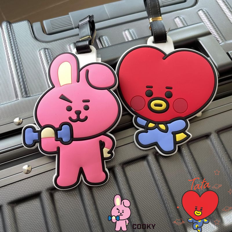 It Travel Accessories - พวงกุญแจการ์ตูน BT21 น่ารัก สไตล์คาวาอี้ ใช้ได้ทั้งชายหญิง ใช้ติดกระเป๋าเดินทาง