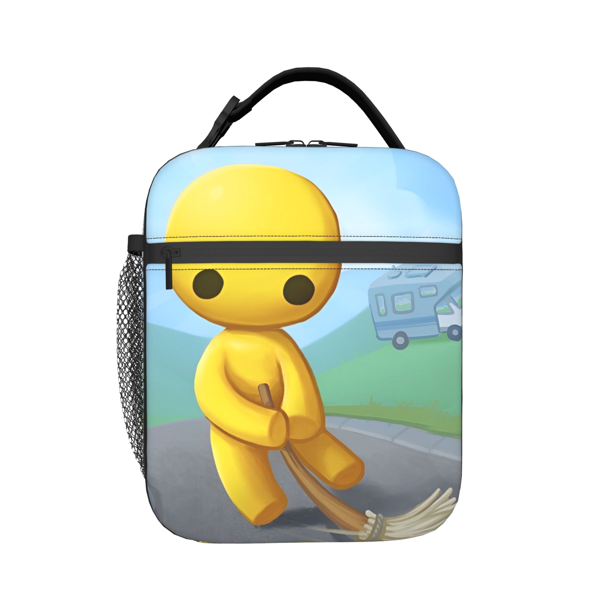 Travel Accessories Online - กระเป๋าเก็บอุณหภูมิสำหรับใส่อาหารกลางวัน Wobblys Lifes อุปกรณ์เสริมการ์ตูนสำหรับเกมออนไลน์ กล่องใส่อาหารกลางวันสไตล์ Ins