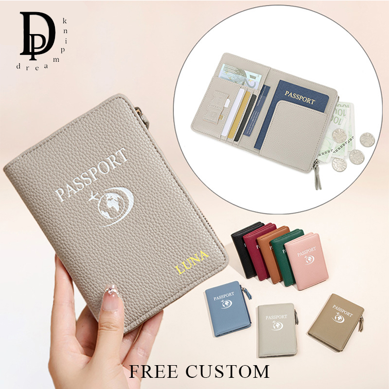 Travel Accessories Bag For Women - กระเป๋าใส่พาสปอร์ต RFID สำหรับผู้หญิง หนัง PU กระเป๋าสตางค์อเนกประสงค์