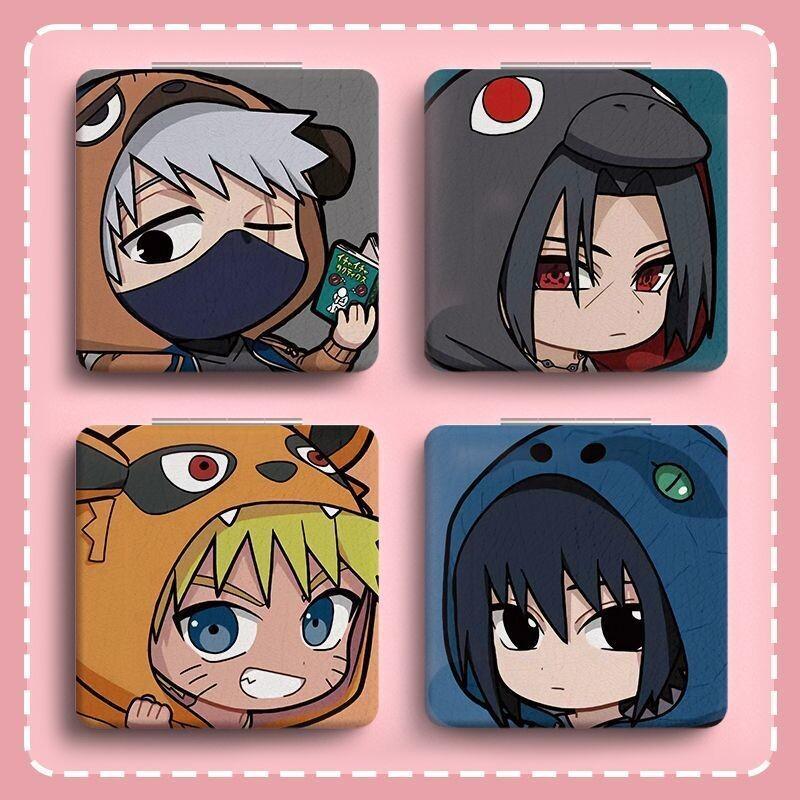 Travel Accessories Japan - กระจกแต่งหน้าอะคริลิค นารูโตะ อนิเมะ อุจิวะ อิทาจิ ซาสึเกะ