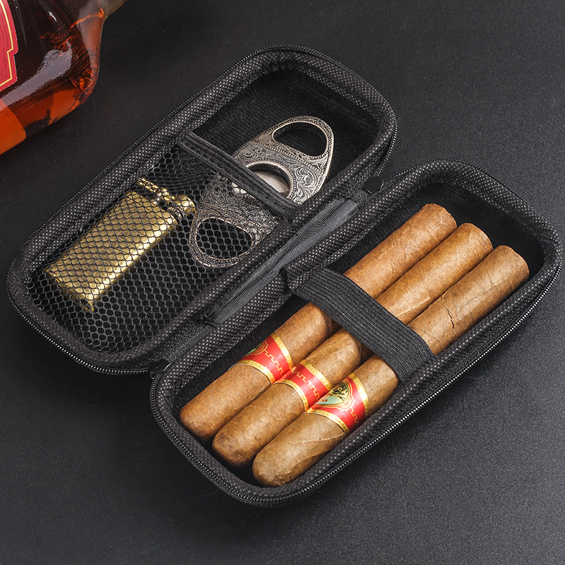 Travel Accessories Bag - กระเป๋าใส่ซิการ์แบบพกพา 1 ชิ้น ทำจากวัสดุ EVA น้ำหนักเบา