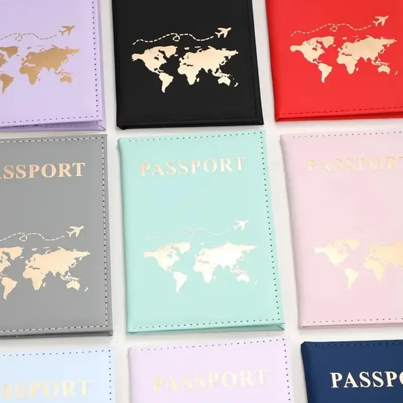 Travel Accessories Bag For Women - หนังสือเดินทางกระเป๋ากันน้ําสําหรับผู้หญิงผู้ชาย Pu Leathaer แฟชั่นผู้ถือหนังสือเดินทางท่องเที่ยวกรณี ID นามบัตร