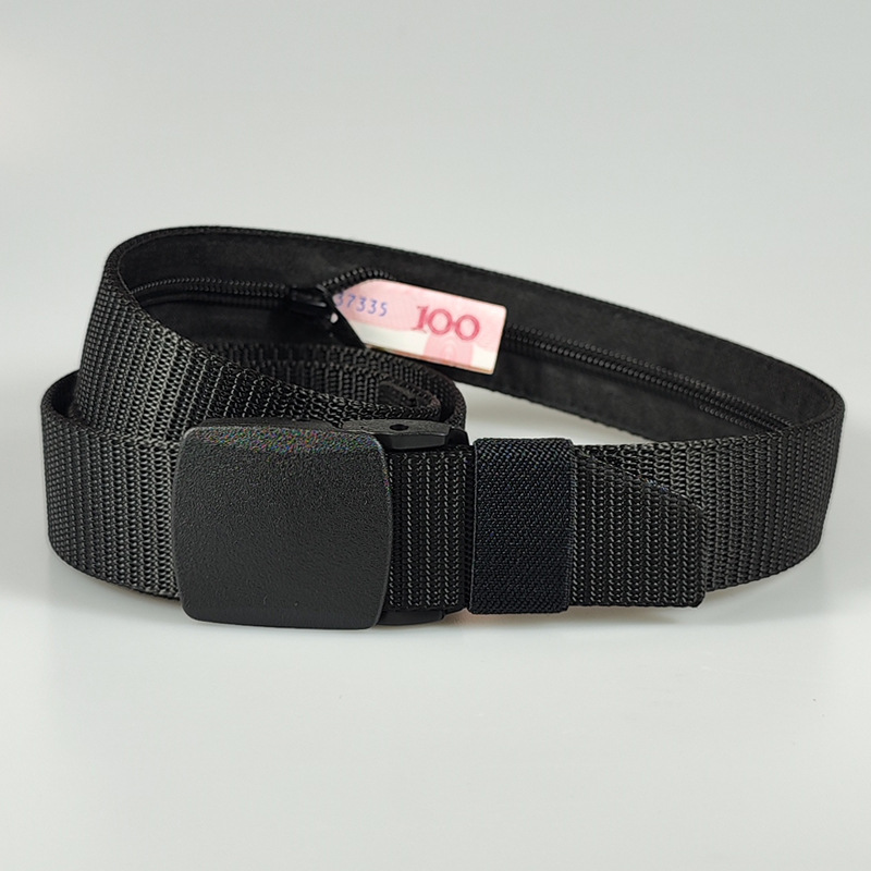 Money Belt Hidden - เข็มขัดกันขโมยเงินสำหรับเดินทางสำหรับผู้ชาย มีกระเป๋าเงินลับ พร้อมเข็มขัดสำหรับผู้ชายสำหรับเล่นกีฬากลางแจ้ง