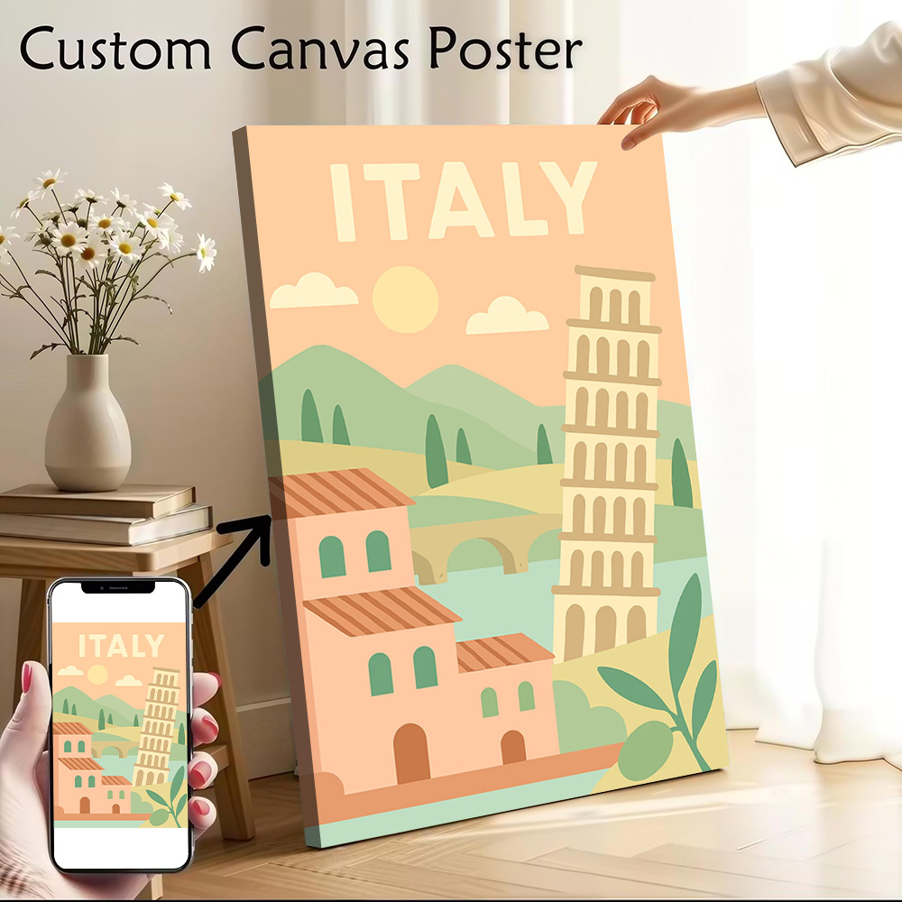 อิตาลี ทราเวล แคนวาส วอลล์ อาร - Travel Accessories Italy บทวิจารณ์และราคา