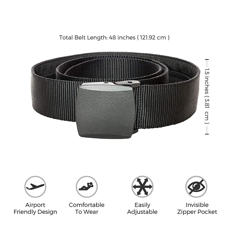 กระเป๋าคาดเอวป้องกันการโจรกรรม - Money Belt Hidden บทวิจารณ์และราคา