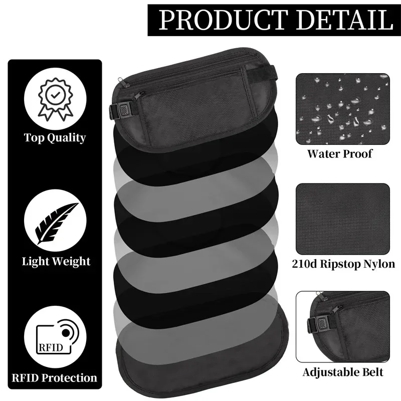 กระเป๋าคาดเอวสำหรับวิ่ง กระเป๋ - Money Belt Hidden บทวิจารณ์และราคา