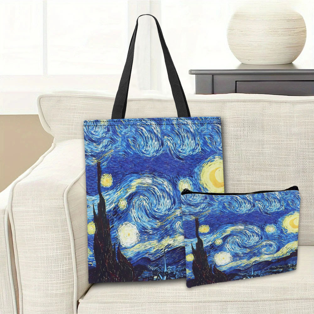 กระเป๋าโท้ทลายวานโก๊ะ กระเป๋าเ - Travel Accessories Bag บทวิจารณ์และราคา