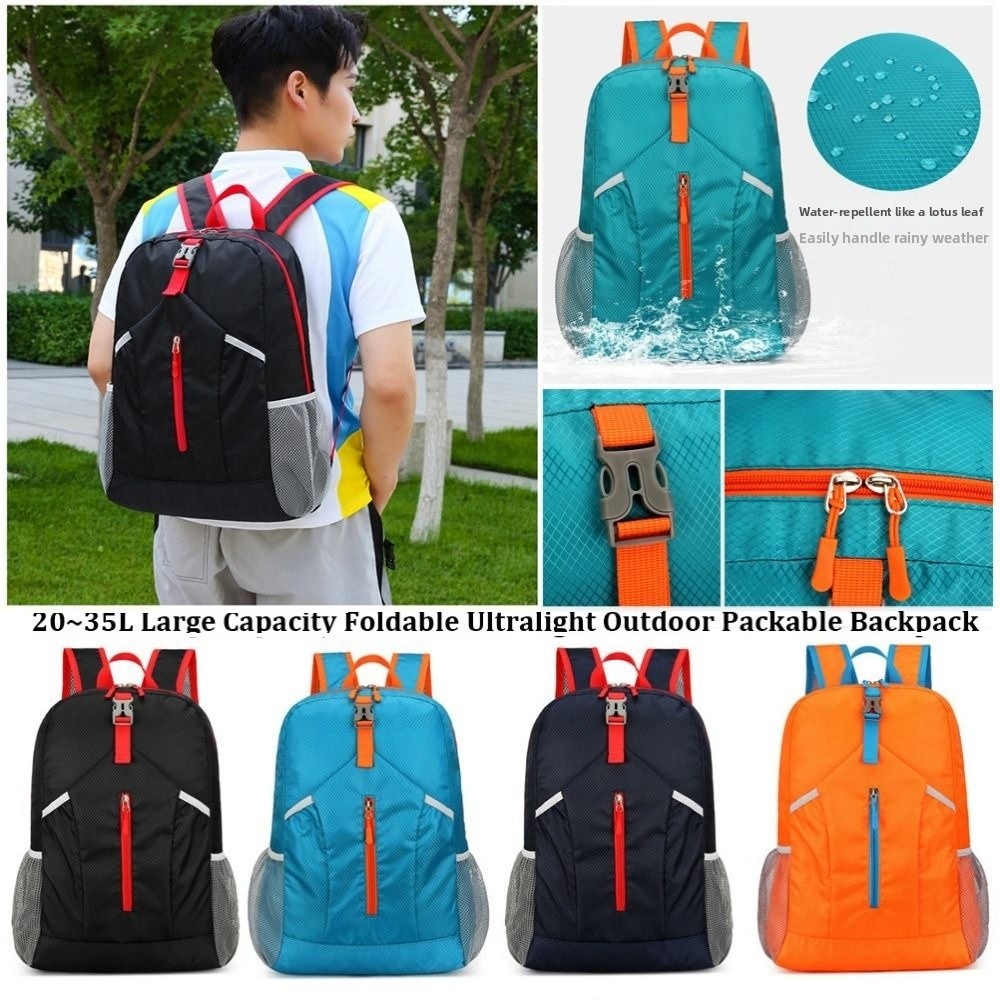 ใหม่ 20~35 ลิตร กระเป๋าเป้สะพา - Packable Daypack Foldable บทวิจารณ์และราคา