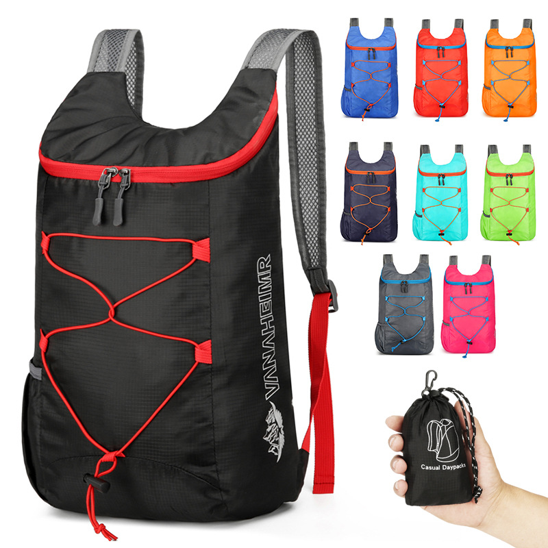 กระเป๋าเป้สะพายหลังเดินป่าแบบพ - Packable Daypack Foldable บทวิจารณ์และราคา