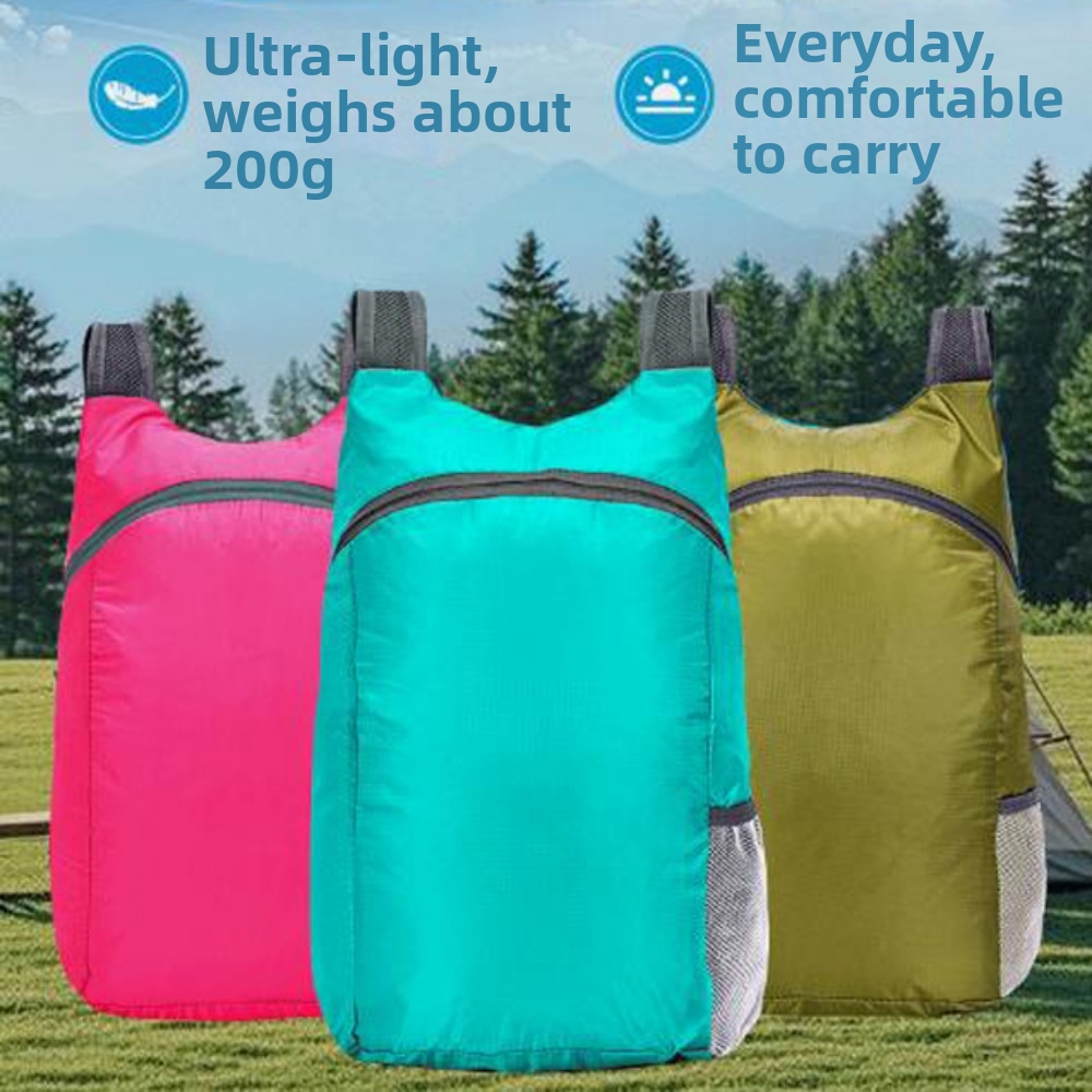 กระเป๋าเป้พกพาขนาด 20 ลิตร น้ำ - Packable Daypack Foldable บทวิจารณ์และราคา