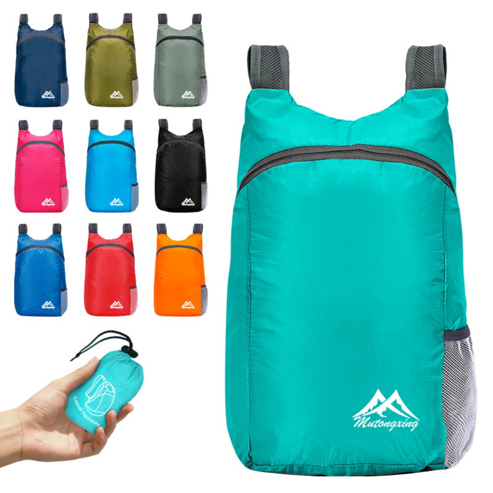 กระเป๋าเป้พกพาขนาด 20 ลิตร น้ำ - Packable Daypack Foldable บทวิจารณ์และราคา