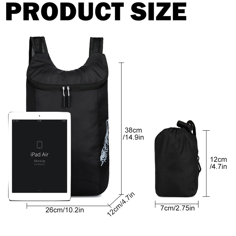1 ชิ้นกระเป๋าเป้สะพายหลังสำหรั - Packable Daypack Foldable บทวิจารณ์และราคา