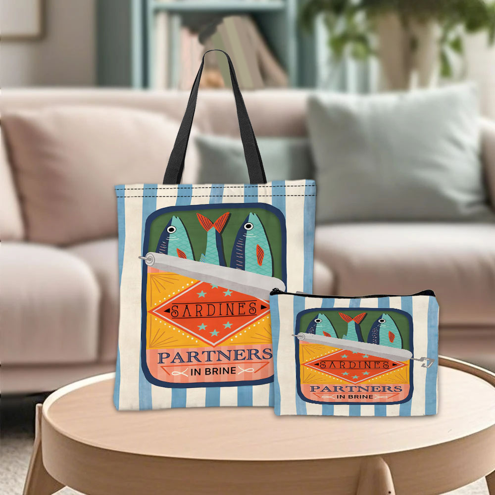 กระเป๋าถือลายกราฟิก Sardine Pa - Travel Accessories Bag บทวิจารณ์และราคา