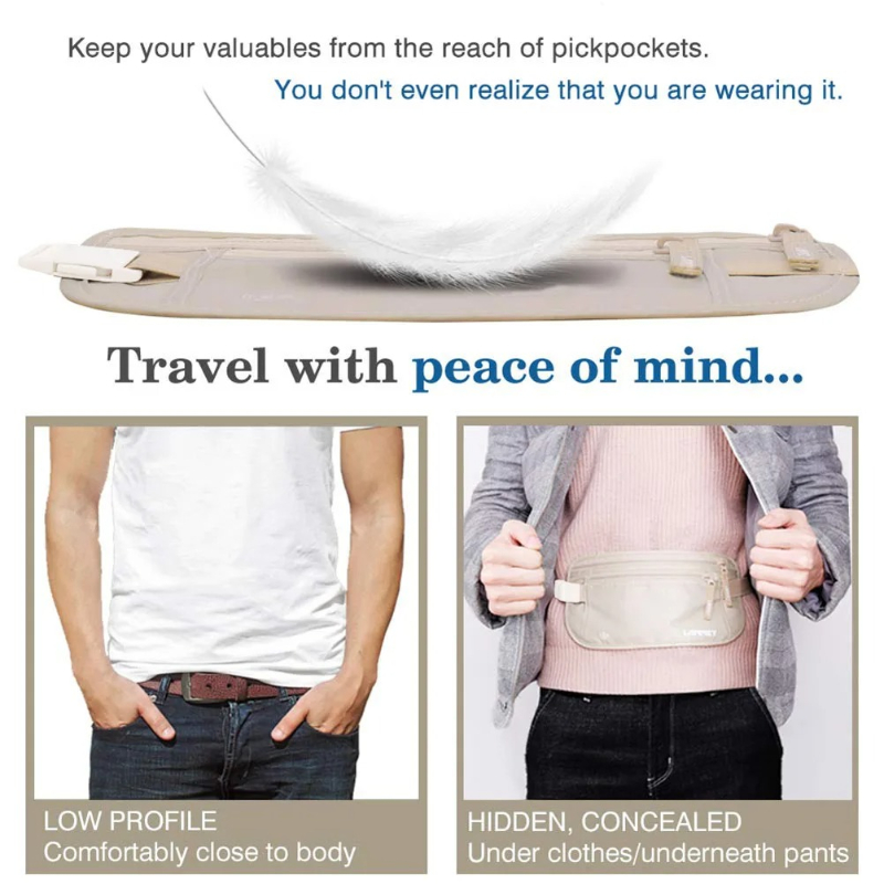 กระเป๋าคาดเอวแบบซ่อนสำหรับใส่พ - Money Belt Hidden บทวิจารณ์และราคา