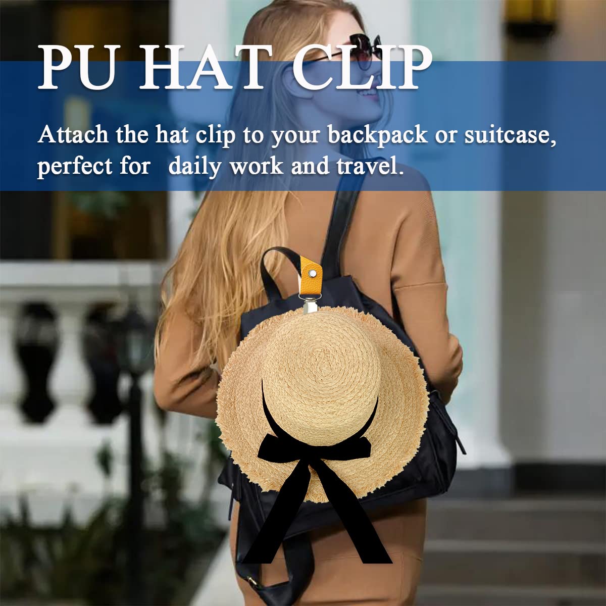 คลิปหนีบหมวกหนัง PU สำหรับเดิน - Travel Accessories Bag For Women บทวิจารณ์และราคา